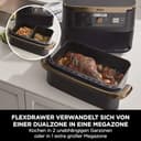 Ninja Foodi FlexDrawer Dual Zone Heißluftfritteuse, Airfryer mit 10,4-Fach und herausnehmbarem Trenner, Antihaftbeschichtung, spülmaschinenfester Korb, 7-in-1, Schwarz & Kupfer, AF500EUCP - 3