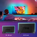 Enteenly Striscia LED TV 3 m, Striscia luminosa Retroilluminazione TV 40-65in, 5050 RGB USB con Telecomando Multicolore FAI DA TE Ritmo Musicale Striscia LED Controllato da APP per HDTV Monitor - 7
