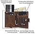 Solo Pelle Leather Q-Wallet with Integrated Card Holder for 15 Cards and Suitable for Banknotes - Credit Card Holder with RFID Leather, Vintage brown + change compartment - 2