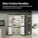 Haier Multi Door Kühl-Gefrierkombination 646L I CUBE 90 SERIE 7 HCR79F19ENMM I 4-türiger Kühlschrank mit Gefrierfach, XXL-Fassungsvermögen & 90,8cm Breite I Eiswürfelbereiter & No Frost - 10