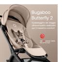 Bugaboo Butterfly 2 Passeggino Leggero da Viaggio Dimensioni Cabina, Portatile, Piegabile con Una Mano, con Seduta Reclinabile, Cestino Portaoggetti e Tracolla - da 6 Mesi a 4 Anni - Desert Taupe - 2