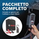 Bosch C30 Caricabatterie per Auto, 6 V - 12 V / 3,8 A, con Carica di Mantenimento - per Batterie al Piombo-Acido, EFB, GEL, AGM e SLI da 6 V/12 V - 7