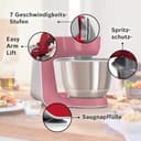 Bosch Planetaria Robot da Cucina MUM5, Ciotola in Acciaio da 3.9 L, 7 Velocità, 1000 W, Rosso - 4