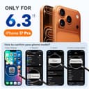 Miracase Magnetic for iPhone 17 Pro Case, Compatible with MagSafe, Integrated Silicone Camera Control Cover, 3.0mm Thicken Shockproof Drop Protection Phone Case for 17 Pro,Orange - 7