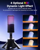 COMICA Ejoy Uni S USB Gaming Mikrofon mit RGB, 48kHz/24Bit, Noise Cancellation Kardioid-Kondensator Microphone mit Mute, Dynamisches Mikrofon für Streaming, Podcast, YouTube, Discord, PC, Mac, PS4/5 - 7