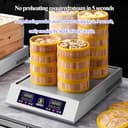 Vaporizador eléctrico, horno de vapor de alta potencia de 3 kW, diseño de 5 capas con apagado automático y alarma de escasez de agua para vapor y conservación del calor - 3