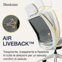 Sedia da ufficio ergonomica Steelcase Series 2 con supporto lombare LiveBack, braccioli 4D, poggiatesta regolabile Storm Cloud; Prodotto in Europa - 5