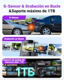 VANTRUE S1 Pro MAX 4K + 2.5K STARVIS 2 Dashcam Auto Delantero Trasero, 5G WiFi PlatePix AI Dash CAM GPS 360° HDR Buffer Monitor de Aparcamiento Cámara de Coche LTE Opcional Comando Voz Modos - 7