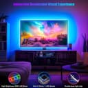 5.5M LED TV Retroilluminazione Strisce, per TV da 75-85 Pollici, Striscia LED Sincronizzazione Musicale con APP & Telecomando Controllo, Alimentazione USB, per Adatto a PC Monitore e Camera da Letto - 2