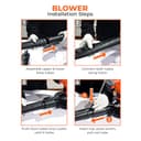 BLACK+DECKER 3-en-1 Soplador de Hojas de 3000W, aspiradora y trituradora con Mochila de recolección de 72L, BEBLV300-QS - 4