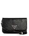 GUESS Women's Noelle II Crossbody Flap Organiser Shoulder Bag, black, Unit size - 1