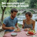 H&S Set di posate 150 pezzi in legno biodegradabile monouso ecologico per feste - 50 forchette, 50 coltelli, 50 cucchiai - 5