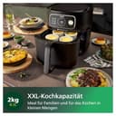 Philips Airfryer Combi 7000 Serie XXL - 8,3 l (2 kg), 22-in-1-Heißluftfritteuse, WiFi-Verbindung, 99% weniger Fettzugabe** mit Rapid CombiAir, HomeID App, Schwarz (HD9876/90) - 5