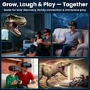 XWP Visore VR, Occhiali di Realtà Virtuale 3D con Lenti HD Anti-Luce Blu per Film e Giochi su Smartphone, Compatibile con Smartphone iOS/Android (4.7–6.8"), Regalo di Natale per Amici e Famiglie - 4
