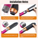 Boquilla alisadora de rizador para Dy-son Airwrap HS01 HS05 HS08, boquilla alisadora alisa y peina el cabello solo con flujo de aire (dorado) - 3