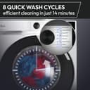 HOOVER Pro Wash Series 3 Washing Machine, 11kg, 1400 rpm, A-20 percent Energy Class, 16 Programmes, XL Soft Drum, WIFI Connected, Graphite-Black Door, 62x60x85 cm -HBR 411BL9G-80 - 16