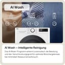 LG V5WD95SLIM, Klasse A - E, Frontlader-Waschtrockner 9-5 kg, Waschtrockner Slim 53,5 cm Tiefe, Wi-Fi, AI Direct Drive, Tiefenreinigung mit Dampf, TurboWash 360, Große Kapazität, Weiß - 2