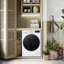 LG AI DD F4R7013TSWG - Lavadora de 13 kg, de carga frontal, serie R7, lavadora clase A -20%, 1400 rpm, TurboWash 360, vapor en 7 programas, Wi-Fi, Inverter Direct Drive, libre instalación, color - 9