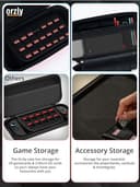 Orzly Custodia per Nintendo Switch 2, custodia protettiva da viaggio con pad per lo schermo, schede di gioco e slot MicroSD con tasche per gli accessori della console - 10