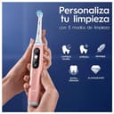 Oral-B iO 6N Cepillo de Dientes Eléctrico con Mango Recargable, 2 Cabezales y Estuche de Viaje, Diseñado por Braun, Regalos Originales para Mujer y Hombre - Rosa - 5