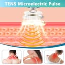 Massaggiatore Cervicale Collo, 5 Modalità 15 Livelli Elettrico Sollievo dal Dolore al Collo, Ricaricabile Neck Massager con Terapia Calore 42°C Massaggiatore Collo e Spalle per Domestico, Ufficio - 3