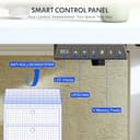 FlexiSpot Höhenverstellbarer Schreibtisch Gestell mit 2 Haken und Höhenmemory-Funktion & LED-Höhenanzeige, Elektrisch höhenverstellbare Tischbeine (Weiß) - 5