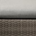 EVRE Malibu Rattan Garden Furniture Set 5 Piece 3 Seater Sofa 1 Ottoman Footstool Patio Outdoor Wicker Weave Lounge Sofa and Coffee Table (Grey) - 6