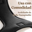 rabbitgoo Arnes Perro Grande con 3 Hebillas, Liberacion del Cuello, Arnes Perro Ajustable con Asa y Clip Frontal, Arnés Antitirones para Perros Reflectante para Adiestramiento Correr, Negro, XL - 8