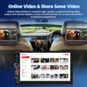 Inefala Radio Coche 2 DIN con Pantalla Táctil 7" Wireless Carplay Android Auto, 2 DIN Autoradio Bluetooth con Reproducción Vídeo Línea, Salida de Vídeo, Radio FM EQ 2USB Typ-C SWC Cámara Trasera - 3