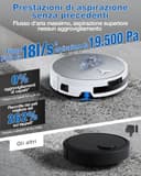 ECOVACS DEEBOT X11 PRO OMNI Robot aspirapolvere lavapavimenti, tecnologia PowerBoost, copertura 1.000 m², aspiraz. BLAST 19.500 Pa, OZMO ROLLER 2.0, AGENTE YIKO AI, TruePass 4Wd, Bianco - 5