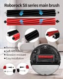 NexHarb 21 piezas de repuesto para Roborock S8 Pro Ultra accesorios 6 paños de fregado, 6 cepillos laterales, 4 bolsas para polvo, 2 filtros y cepillo principal Duoroller - 3