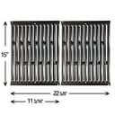 BoyoTec 7523 15" Porcelain-Enameled Cooking Grates Replacement for Weber Spirit E-210, Spirit S 200/210, Spirit 500, Genesis Silver A Gas Grill (15 x 11 5/16), 2 Grates/Set - 2