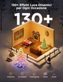 Govee Luci Albero di Natale 30M, Decorazioni di Halloween e Natale per Esterni e Interni, 300 LEDs RGBWIC con Shape Mapping e AIGC, 130+ Modalità di Scena, IP67, Compatibili con Matter, Cavi Verdi - 2