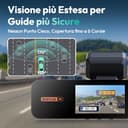 BOTSLAB 4K Dash Cam Auto,5GHz WiFi e GPS,Doppia Telecamera per Auto con Scheda SD 64G,ADAS,24H Monitor di Parcheggio,Super Visione Notturna,WDR,G-Sensor,Registrazione in Loop,Grandangolo 170° - 6