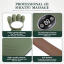 Massaggiatore Cervicale Schiena e Collo 4D con Calore 3 Modalità 2 Temperature Massaggiatore Elettrico Schiena e Collo Senza Fili 2000mAh Ricaricabile Portatile Neck Massager Regalo Donna Uomo - 4