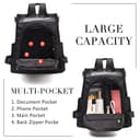 Charmore Women Backpack Ladies Rucksack Waterproof Nylon School bags Anti-theft Dayback Shoulder Bags, Black2, M - 5