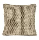 nielsen HOME Kissenbezug Marlin grob gestrickt, 50x50 cm, Sand, 100% Baumwolle, Strick, Oekotex, Grobstrick, gemütlich modisch elegant, Dekokissen, Sofakissen - 1