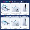 Tolesum Verticale Supporto con Raffreddamento per PS5/PS5 Pro/PS5 Slim,Supporto di Ricarica per Doppio Controller PS5 con USB/Ventola a 3 Livelli/luce RGB per PS5 UHD& Digital /PS5 Slim Disc & Digital - 7