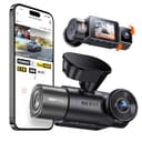 VANTRUE N2X 2.7K+1080P Dashcam Auto Vorne Innen, STARVIS 2 Dual HDR Nachtsicht Dash Cam, 2.5K/60FPS Front, GPS, 5GHz WiFi, App & Sprachsteuerung, DSGVO konform, 24/7 Parkmodus, G Sensor, max. 1TB - 1