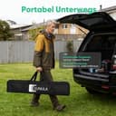 Sunula Pavillon 3x3 Wasserdicht Stabil Winterfest mit 4 Seitenwänden, Faltpavillon 3x3m mit Verdickten Röhren, Partyzelt Gartenpavillon Faltzelt für Camping Festival Party (Grau, Mit Seitenwänden) - 6