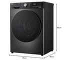 LG FDV909BN 9kg Heat Pump Dryer - Black - 2
