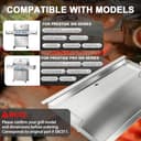 Full Size Griddle Insert for Napoleon Prestige PRO 500, Built-in Prestige 500, P500RBPSS, BIP500RBNSS-3, P500RSIBNK-3, P500, P500N Grills Accessories, Stainless Steel Griddle Plate, 26.3''L X 17.7''W - 2