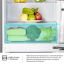 Hisense RB343D4CDE - Frigorífico Combi Cíclico, 269L, Class E, Ancho 55cm x Alto 180cm, Puerta Reversible, Apertura de Puertas 90º, Iluminación Led, Cajón Frutas y Verduras, Gran Capacidad, Inox - 9