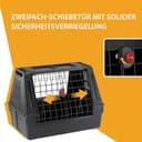 Ferplast Hundebox Auto, Atlas CAR Scenic 80 SE, extra Belüftung, Ablagefach, Doppelte Schiebeöffnung mit Sicherheitshaken L 82 x W 51 x H 61 cm – Max 20 kg - 5