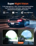 70mai Dash Cam Front and Rear A410, 2.5K+1080P Dual Dash Camera with HDR, Super Night Vision, F1.55 Aperture, 24H Parking Mode, Built-in Wi-Fi & GPS, G-Sensor, Loop Recording, 64GB Card Included - 3