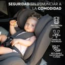 KikkaBoo Silla Coche Bebé Grupo 0 1 2 3 i-MOOVE 2, i-Size 40–150 cm con ISOFIX, 360° Giro, Reclinable, Reposacabezas Ajustable, Negro - 4