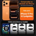 TAURI Funda Magnética para iPhone 17 Pro 6.3" con 1 Protector de Pantalla, Compatible with MagSafe, Vidrio Templado, Protección Lente Cámara, Antigolpes Militar Magnética - Transparente - 2