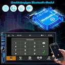 iFreGo 2 Din Autoradio mit Wireless Carplay & Android Auto, Autoradio Bluetooth mit Bildschirm Touchscreen, AM/FM Radio,7 LED Farben,Mirror Link,Radio mit Rückfahrkamera,RDS,USB - 4