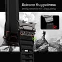 ULTIMAL Compatible with Apple Watch Straps Ultra 3/2/1 Series 11 10 9 8 7 6 5 4 SE SE2 SE3, Silicone Sport Durable Band for iWatch Strap 49mm 46mm 45mm 44mm (Black+Black) - 5