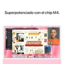 Apple iMac Ordenador de Mesa Todo en uno con Chip M4, CPU y GPU de 10 núcleos: diseñado para Apple Intelligence, Pantalla Retina de 24″, 24 GB de Memoria unificada, SSD de 512 GB - Rosa - 4